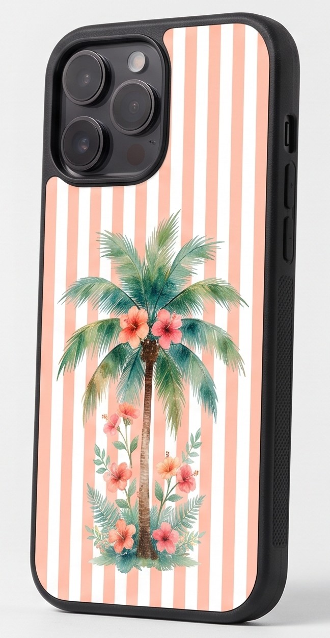 Case printed on the flat back panel only, with bare plastic sides