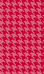 Classic Houndstooth - Poppy Tonal