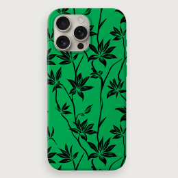 Tropical Floral 3 - Green Black