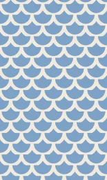 Classic Scallop - Sky Cream Rev