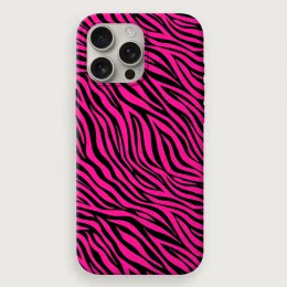 Zebra Stripes - Pink Black