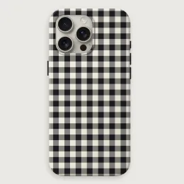 Gingham - Onyx Cream Rev