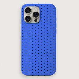 Polka Dots Small - Blue Black