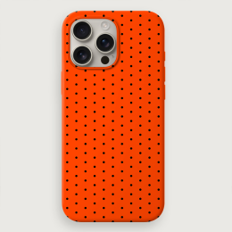 Polka Dots Small - Orange Black