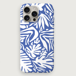Leafy Solids - Blue White