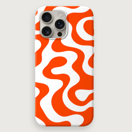 Ripples - Orange White