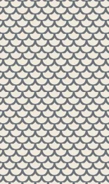 Classic Scallop - Slate Cream Small