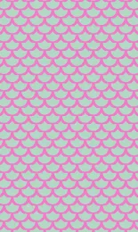 Classic Scallop - Bubblegum Contrast Small