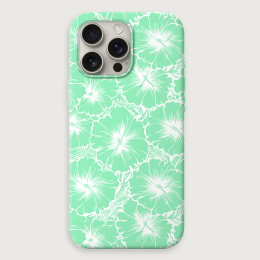 Tropical Floral 4 - Light Green White