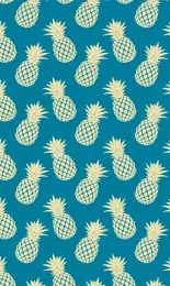Classic Pineapple - Azure Contrast