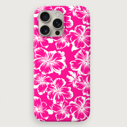 Tropical Floral 6 - Pink White