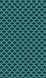 Classic Scallop - Teal Tonal Rev Small