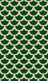 Classic Scallop - Forest Contrast Rev
