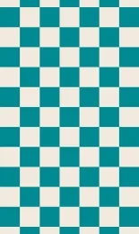 Classic Checkerboard - Pool Cream