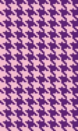 Classic Houndstooth - Plum Contrast