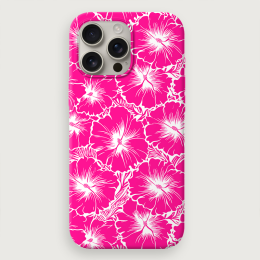 Tropical Floral 4 - Pink White
