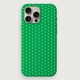 Polka Dots Small - Green White