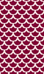 Classic Scallop - Oxblood Cream Rev