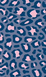 Leopard - Navy Contrast