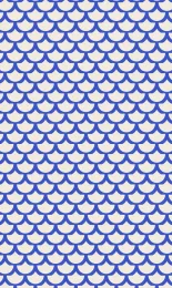 Classic Scallop - Violet Cream Small