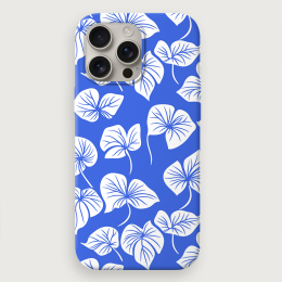 Tropical Floral 2 - Blue White