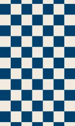 Classic Checkerboard - Navy Cream