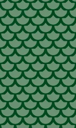 Classic Scallop - Forest Tonal