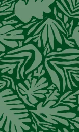 Cutout Leaf - Forest Tonal Rev