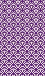 Classic Seigaiha - Plum Cream Rev