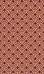 Classic Seigaiha - Chocolate Contrast Rev