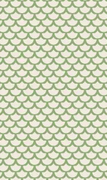Classic Scallop - Sage Cream Small