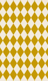 Classic Harlequin - Sunshine Cream Small