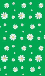 Daisy Pattern - Green