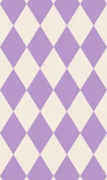 Classic Harlequin - Lilac Cream