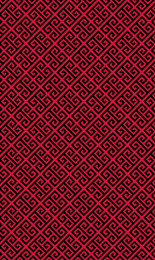 Greek Key - Red Black