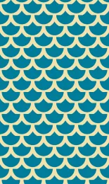 Classic Scallop - Azure Contrast Rev