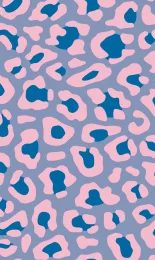 Leopard - Cobalt Contrast Rev