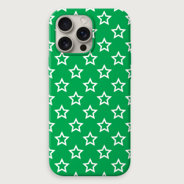 Stars Pattern Big - Green White