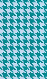Classic Houndstooth - Pool Contrast