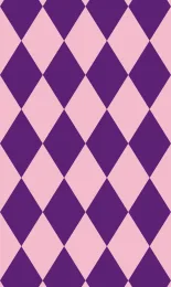 Classic Harlequin - Plum Contrast