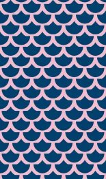 Classic Scallop - Navy Contrast Rev