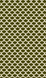 Classic Scallop - Moss Cream Rev Small