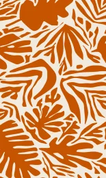 Cutout Leaf - Tangerine Cream