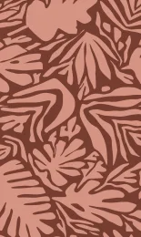 Cutout Leaf - Apricot Tonal Rev
