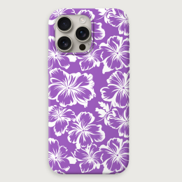 Tropical Floral 6 - Light Purple White