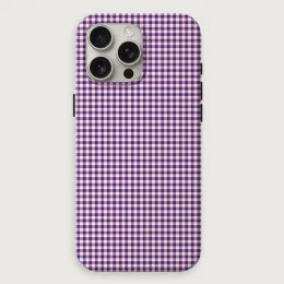 Gingham - Plum Cream Rev Small