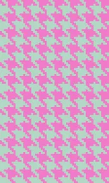 Classic Houndstooth - Bubblegum Contrast