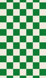 Classic Checkerboard - Emerald Cream