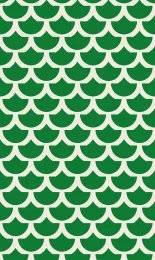 Classic Scallop - Emerald Cream Rev