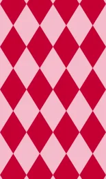 Classic Harlequin - Poppy Contrast